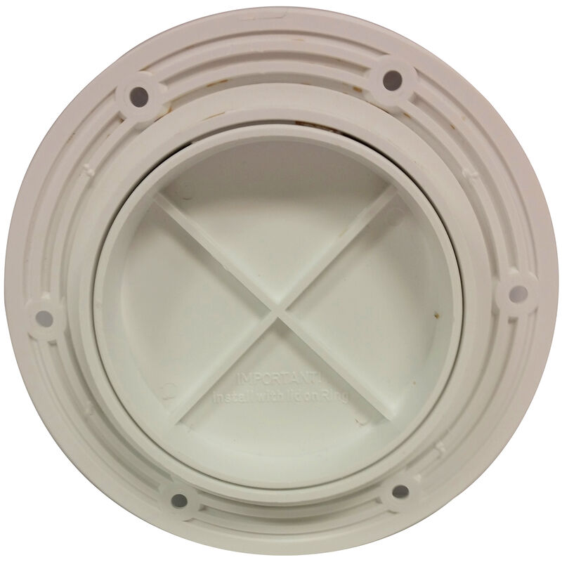 DPI 8-1/8" Pry-Out Cover/Deck Plate, Marine Creamy White image number 2